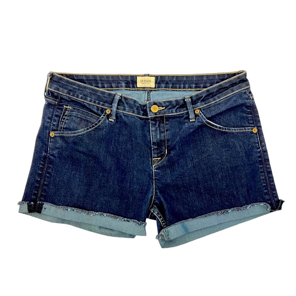 HUDSON dark denim shorts size 32